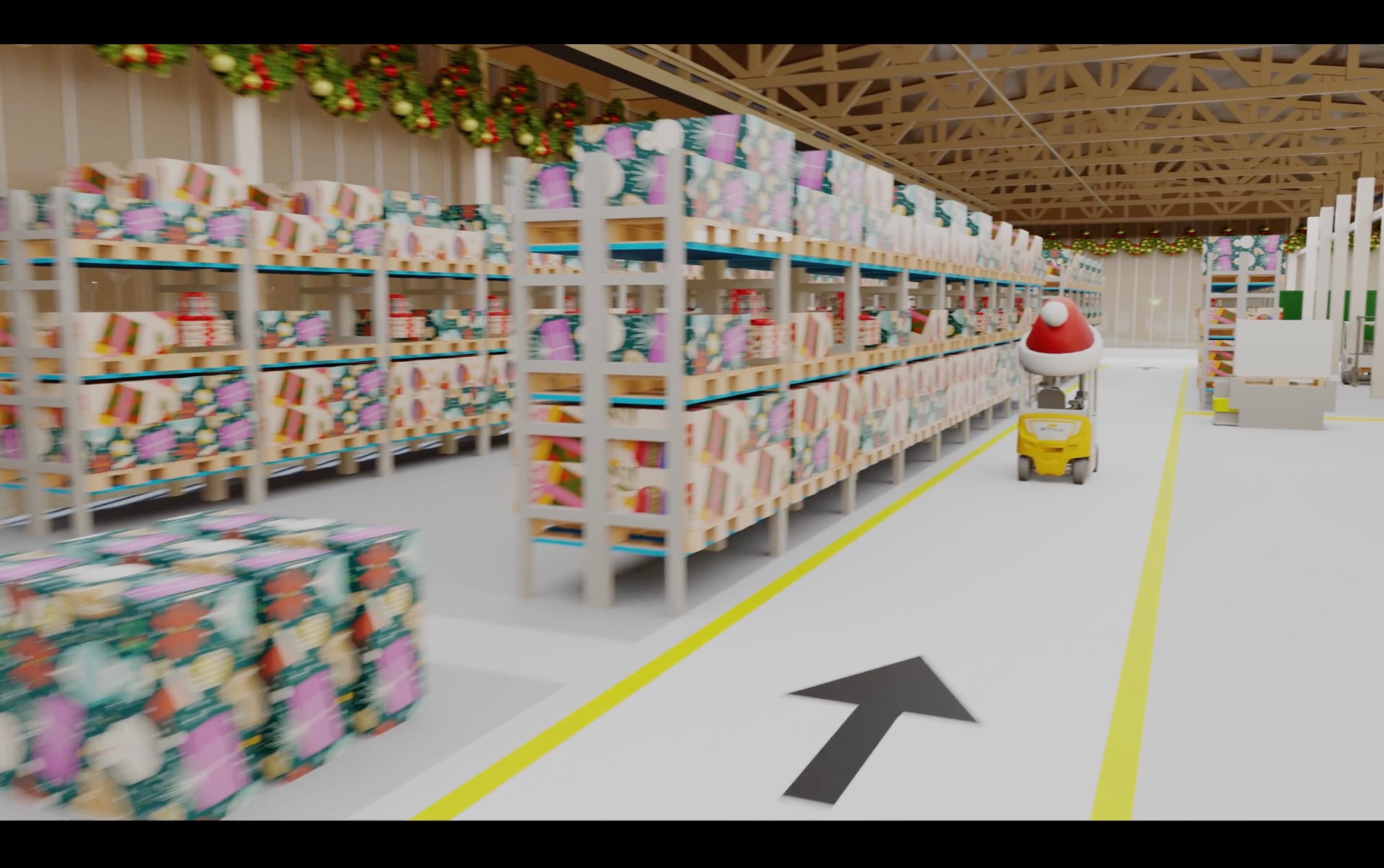 Full cinematic festive greeting video