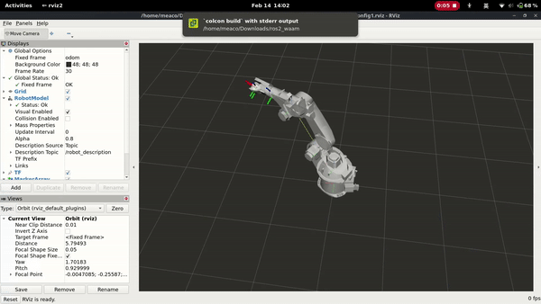 Live telemetry interface attached to the welding robot end-effector